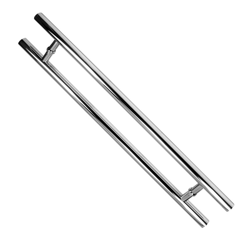 Puxador Tubular Redondo Luxo JMS-708 32mm x 80cm Inox Polido