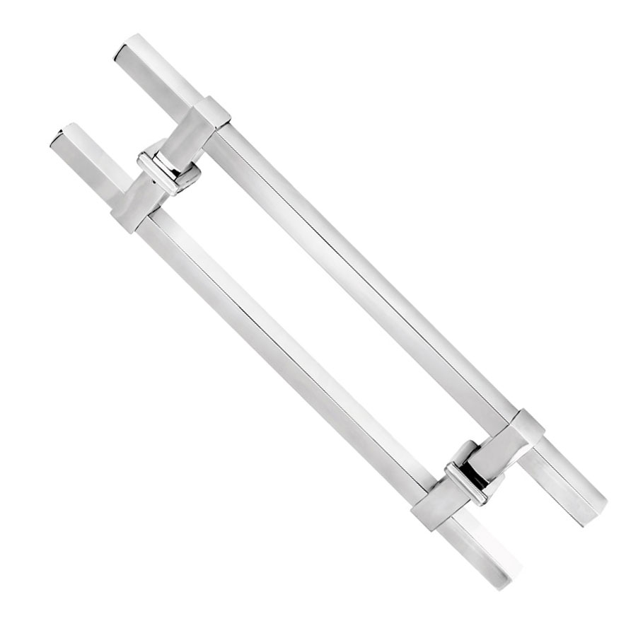Puxador Luxo JMS-789 25x30 mm com 60 cm de comprimento Inox Misto - Objetos-decorativos