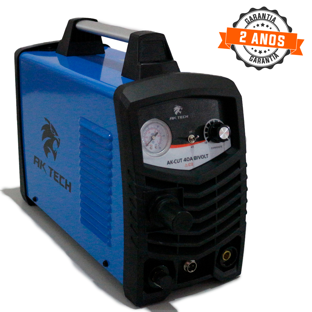 Maquina de Corte Plasma CUT USK AK-Tech 40 amp Bivolt 2 Anos de Garantia - Corte-Plasma