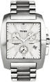 Relógio Masculino Quadrado Crono, Branco com pulseira de aço - Relógios