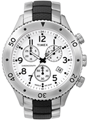 Relógio Masculino Cronometro Branco, pulseira de aço. - Relógios-Masculinos