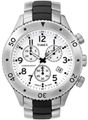 Relógio Masculino Cronometro Branco, pulseira de aço. - Cronometros