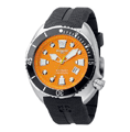 Relógio Automático Suiço Zodiac de mergulho 200m - Oceanaire Laranja, borracha - Relógios-Masculinos