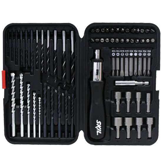 Kit Skil 67 peças para furadeira e parafusadeira (2607017085) - Brocas-e-Pontas