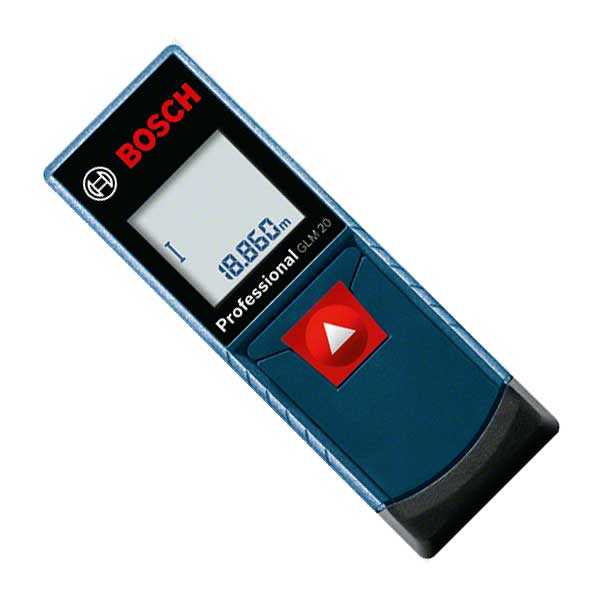 Trena Digital Laser GLM20 Bosch 20 metros - Medidor de Distância - Medidores-Digitais