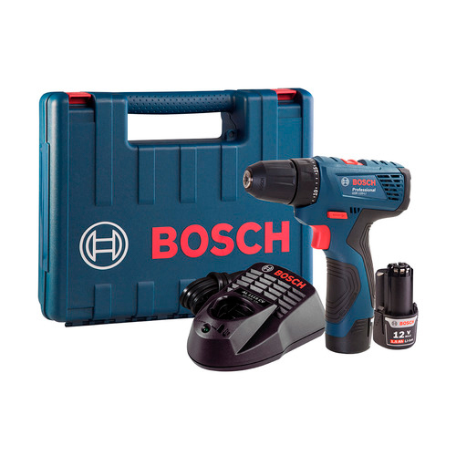 Furadeira/Parafusadeira a Bateria de Lítio Bosch GSR-120-LI 12V com 2 Baterias Bivolt e Maleta - Parafusadeiras