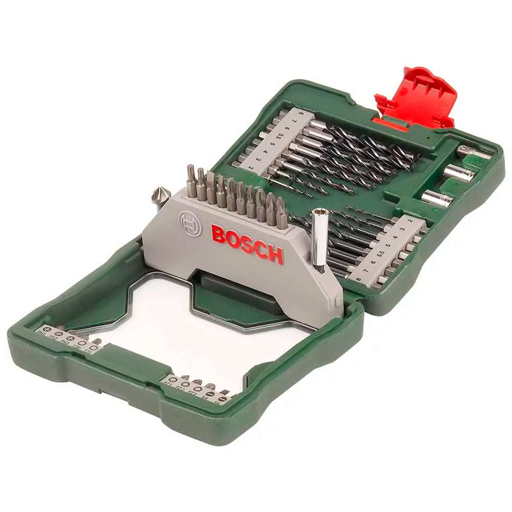 Jogo de Brocas e Pontas para Furar e Parafusar - Kit X-Line 43 Peças - Bosch - Brocas-e-Pontas