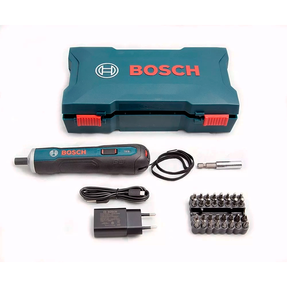 Parafusadeira a Bateria 3,6v Bosch Go Versão KIT - 33 bits - bivolt Tecnologia Li-lon - Bosch