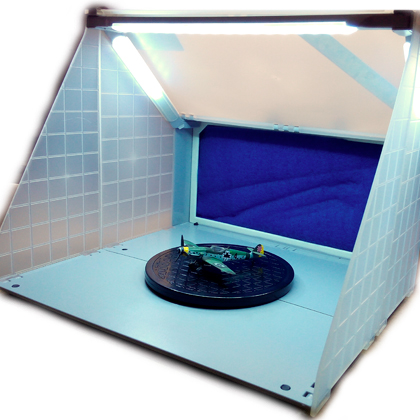 Mini cabine de Pintura para aerografia, com iluminação de LED - Bivolt - Kits-Completos