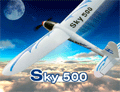 Sky 500 787B - Motoplanador elétrico 3ch 500mm RTF - Aviões