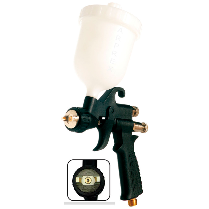 Mini Pistola Arprex Stylo Plus 1.0mm 250ml jato leque - Pintura
