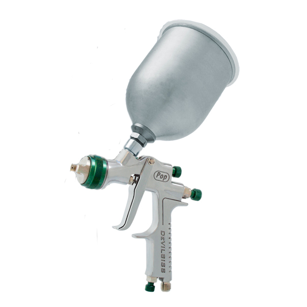 FORA DE LINHA - Pistola de Pintura HVLP Transtec POP 700ML Bico 1.4mm alta Produtividade - Devilbiss