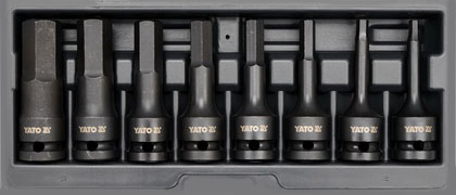 Conjunto 8 peças de chaves Allen 1/2 pol.  - Automotivas