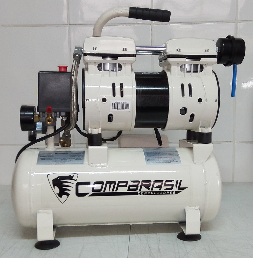 Compressor America King para Aerografia 220V 8 Litros, Sem óleo e Baixo nível de ruído - Compressores-em-geral