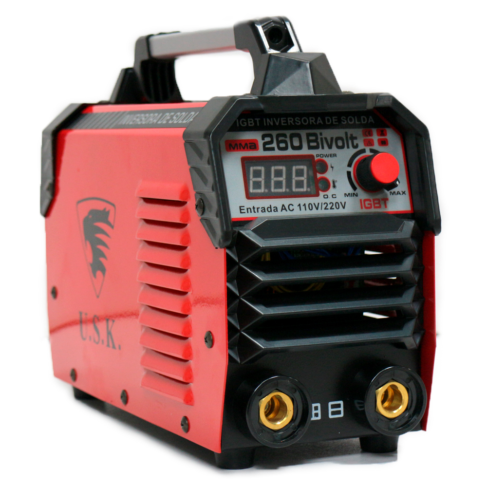Maquina IGBT Inversora de Solda MMA-260 Bivolt USK - Inversoras-