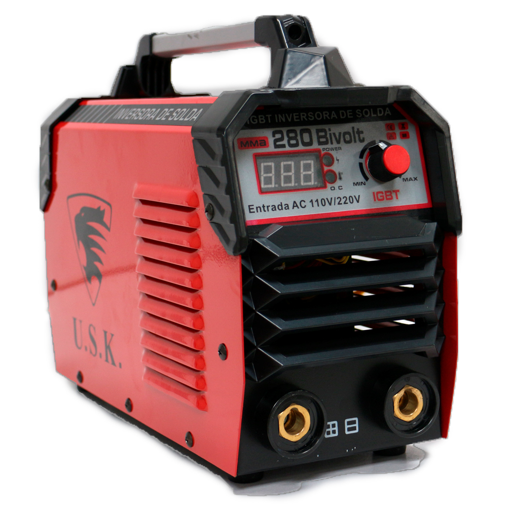 Maquina IGBT Inversora de Solda MMA-280 Bivolt USK - Inversoras-