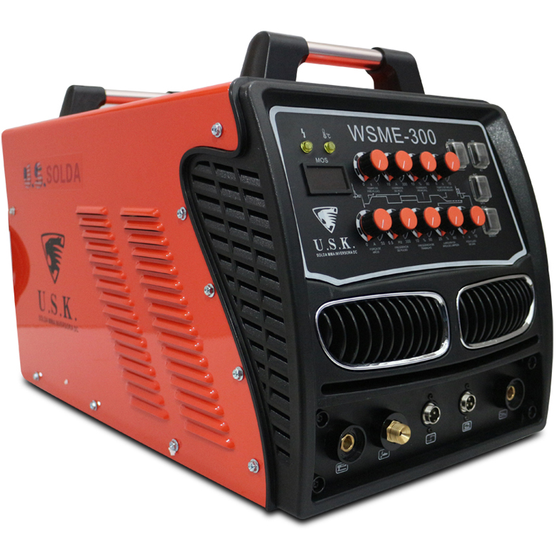 Maquina de Solda TIG WSME 300 para Alumínio, Titanio, Magnesio, Aço, Cobre e Latão - Inversoras-