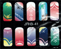 Estêncil lavável e reutilizável para manicure com desenhos variados. - Stencils