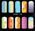 Estêncil lavável e reutilizável para manicure com desenhos variados. - Stencils