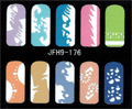Estêncil lavável e reutilizável para manicure com desenhos variados. - Stencils