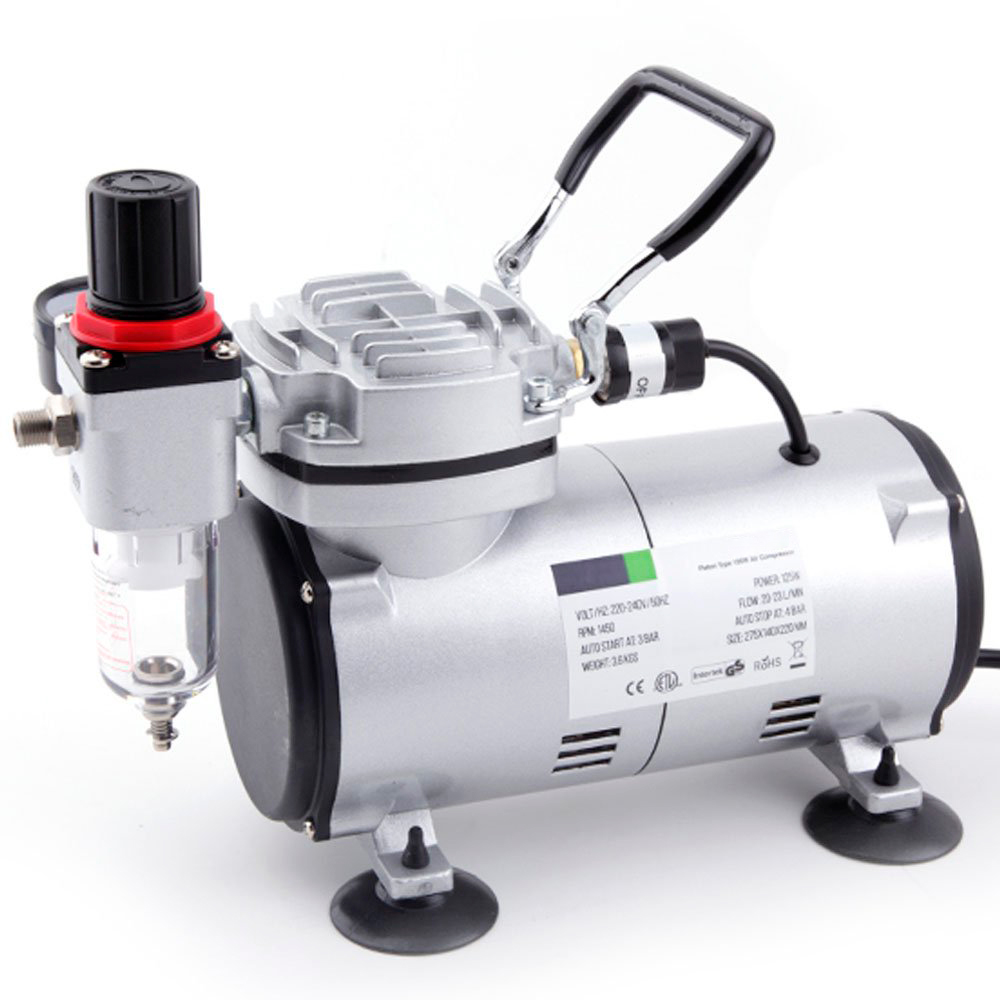 Compressor Fengda para aerografia AS18 compacto e silencioso BIVOLT - Promoções