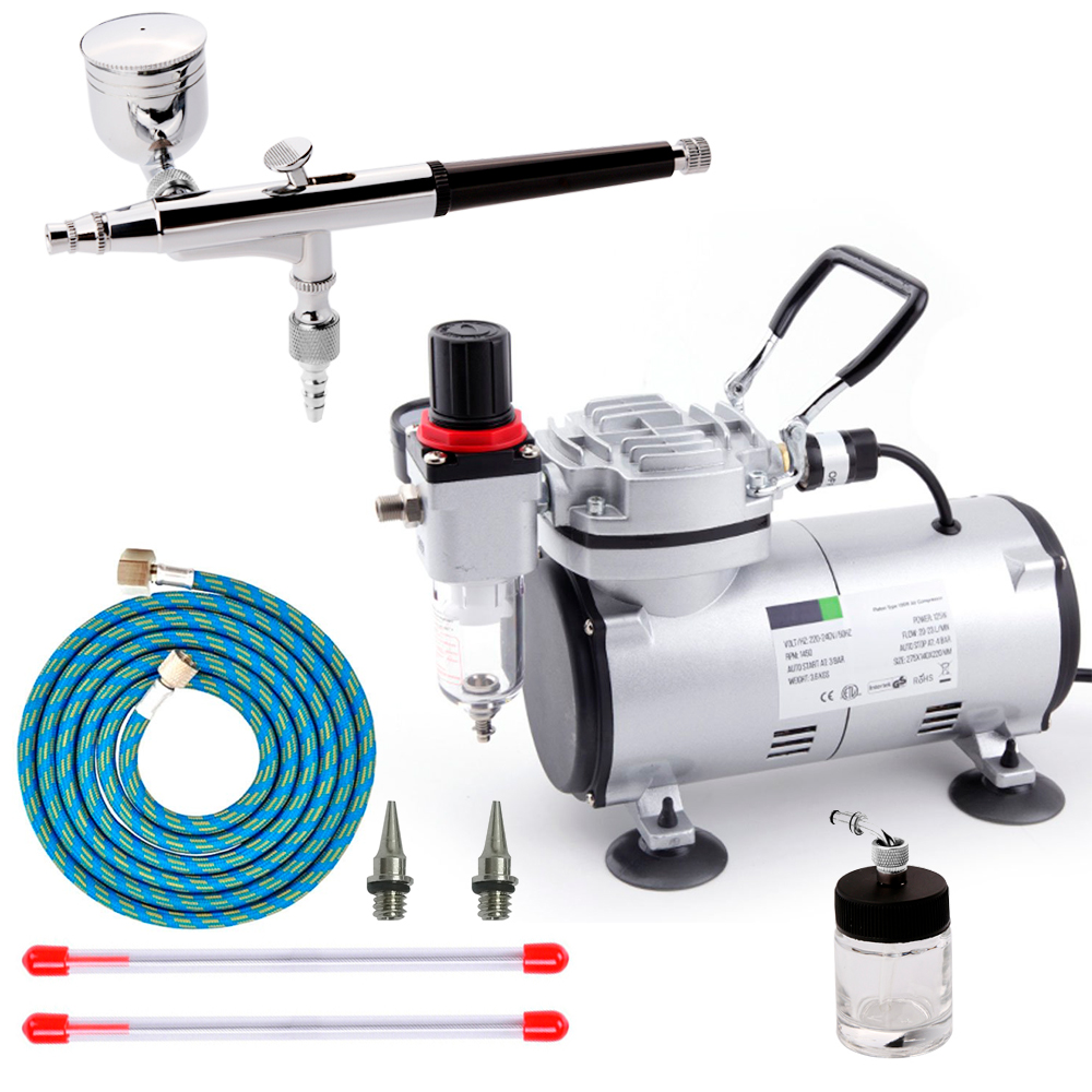 Kit Profissional Aerografia, o mais completo, Bivolt, Comp1 e BD134K - Kits-Completos