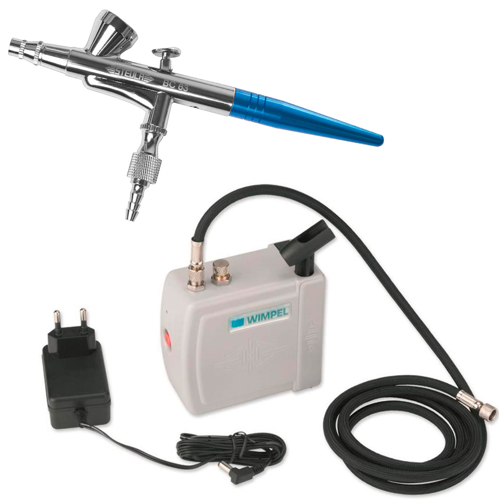 Kit completo para aerografia - Manicure e Maquiagem - Kits-Completos