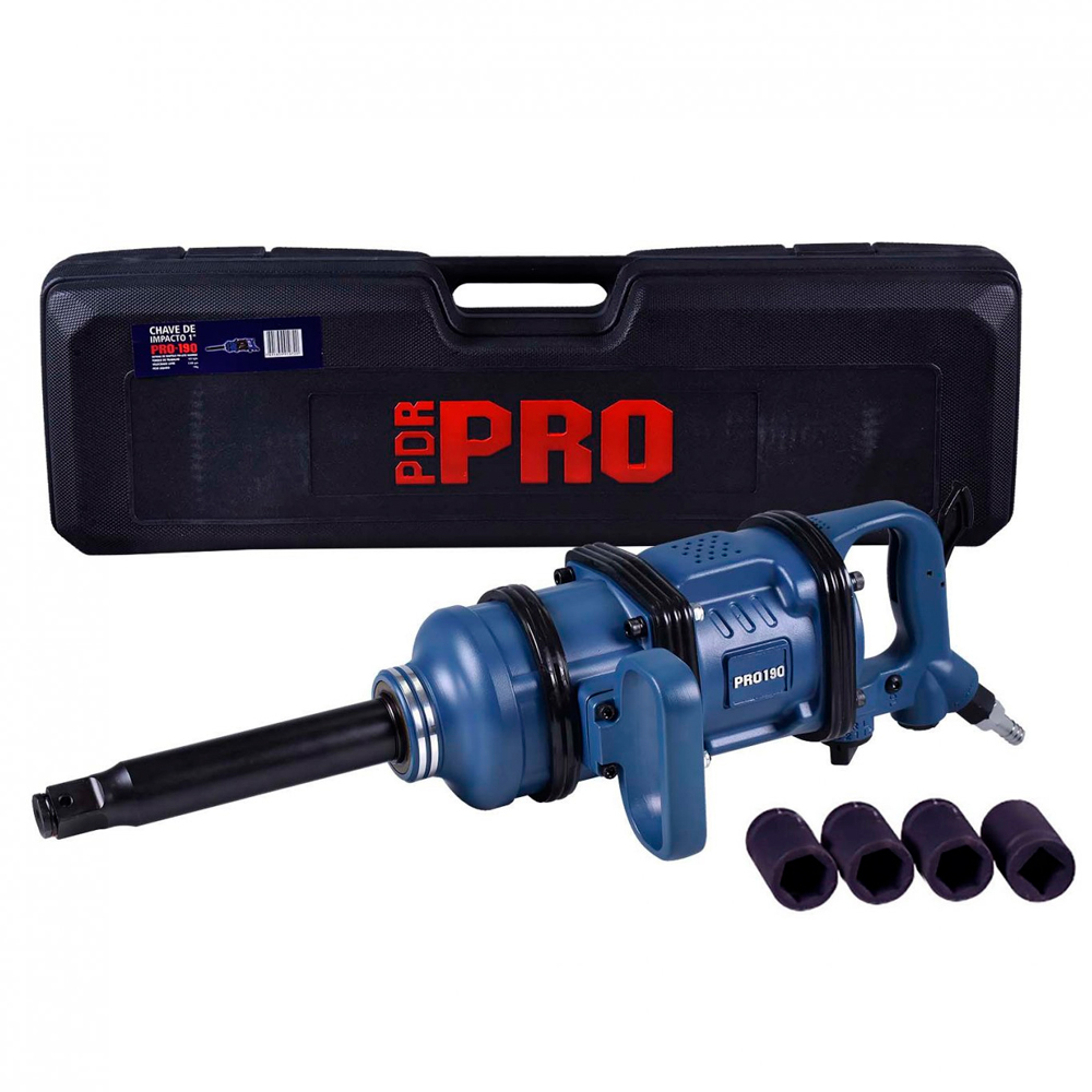 Chave de Impacto Profissional PDR PRO-190 320kgfm 3800rpm Pin-Less Hammer - Chave-Parafusadora