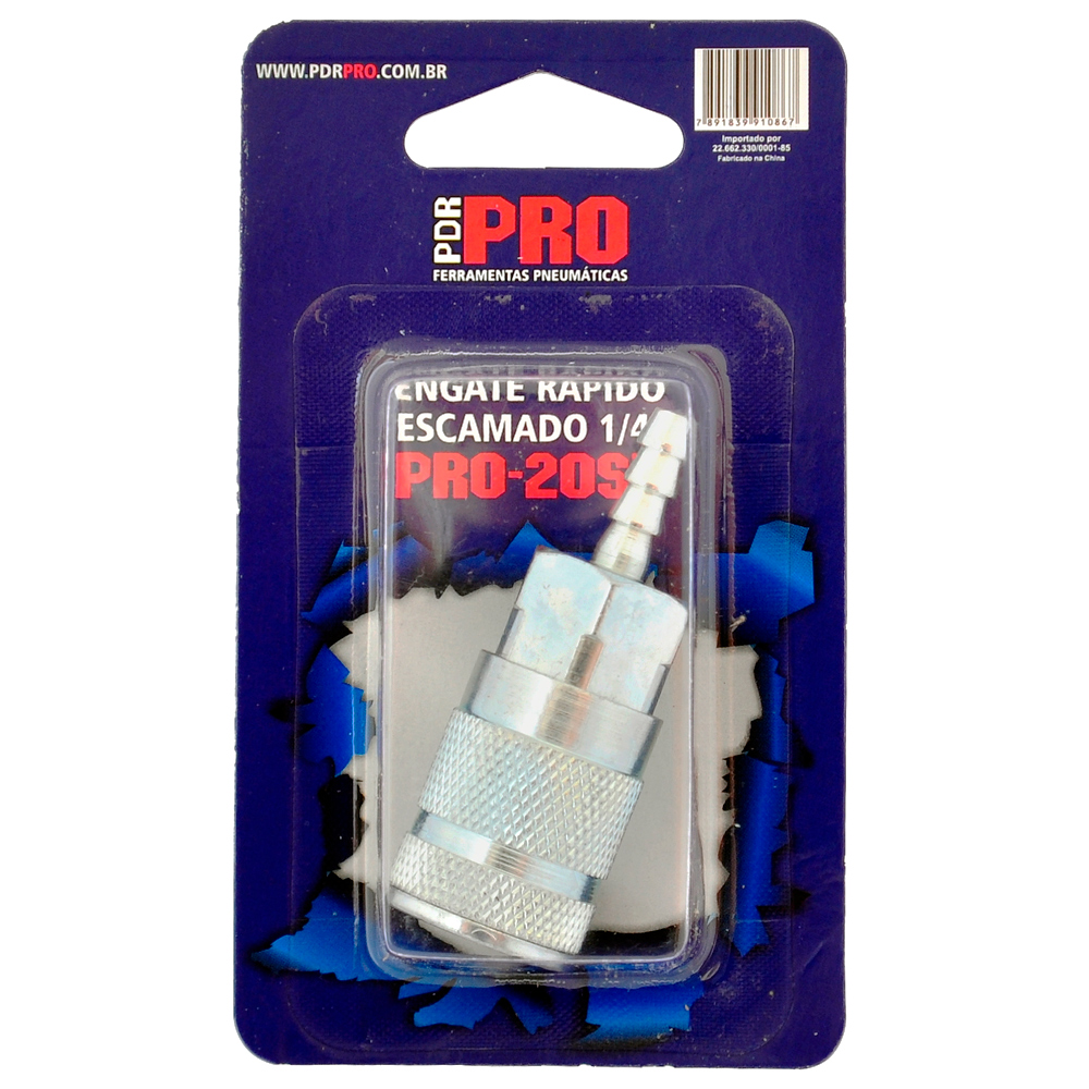 Engate Rápido Escamado PDR PRO-20SH 1/4 Polegadas Blister - Promoções