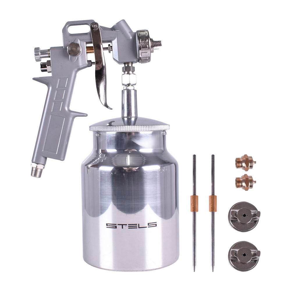 Pistola de Pintura 5731755 Tanque Baixo Sucção 750ml Bicos 1.2 1.5 1.8 mm - Pistolas-Sucção