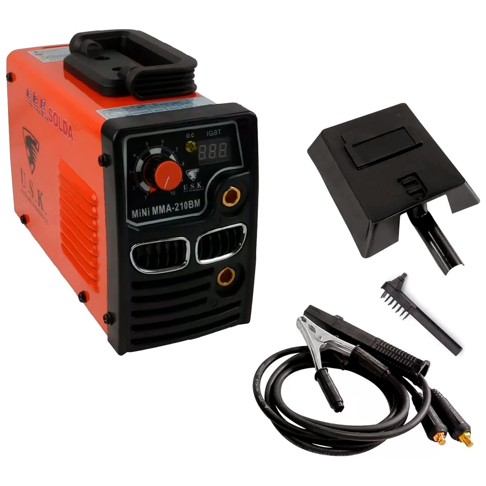 Máquina de Solda Inversora Mini MMA 210BM 220V Com Display Digital - Inversoras-