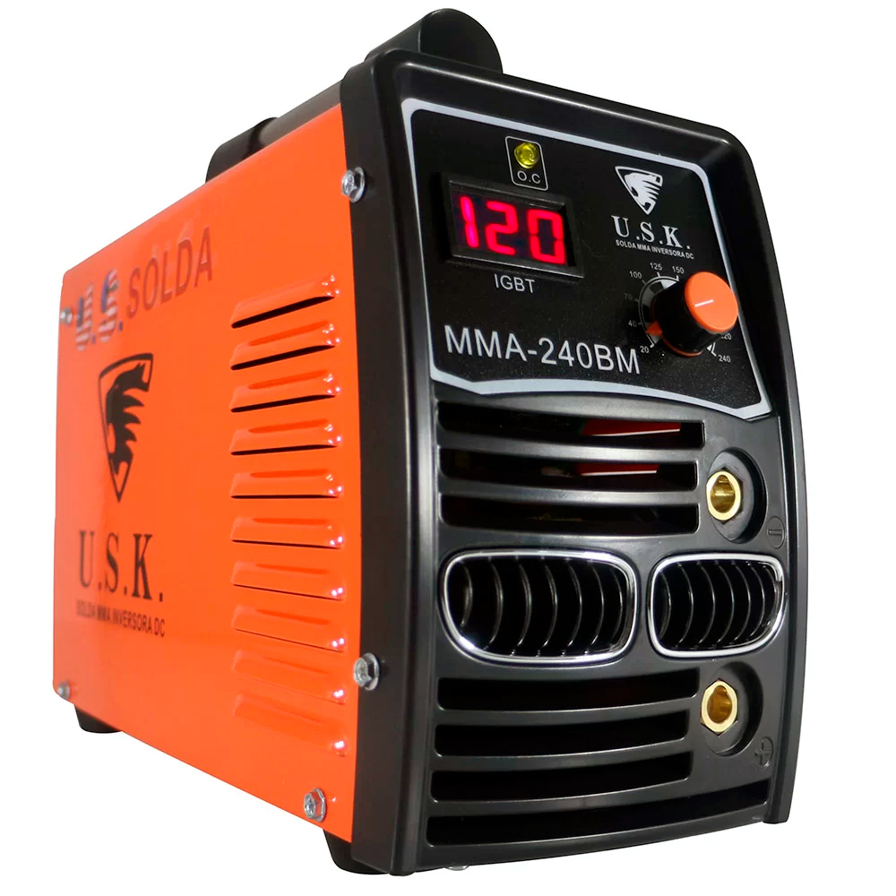 Máquina Inversora de Solda MMA 240BM 140A 220V Monofásico - Inversoras-