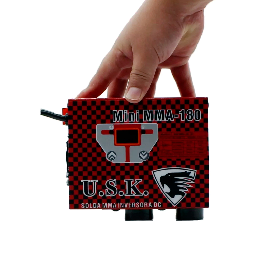 Mini Maquina de Solda Inversora MMA Portátil com Display Digital USK - Inversoras-