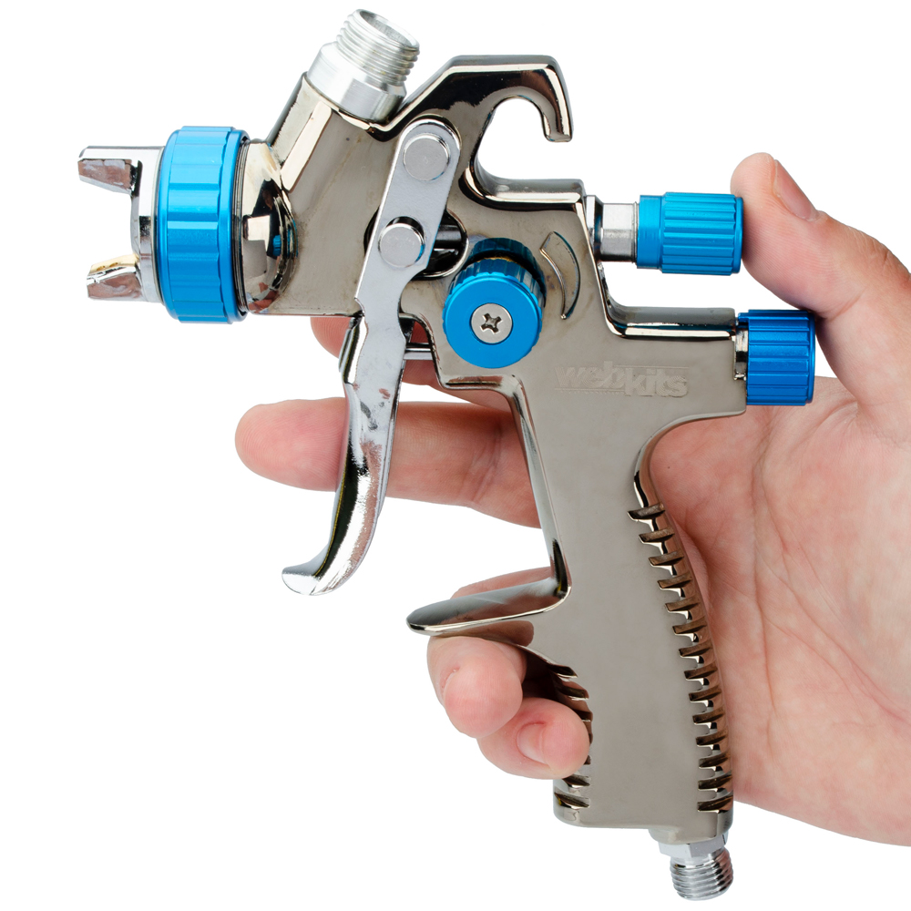 Pistola de Pintura profissional Webkits LVLP com bico 1.3mm e copo 600ml - Webkits