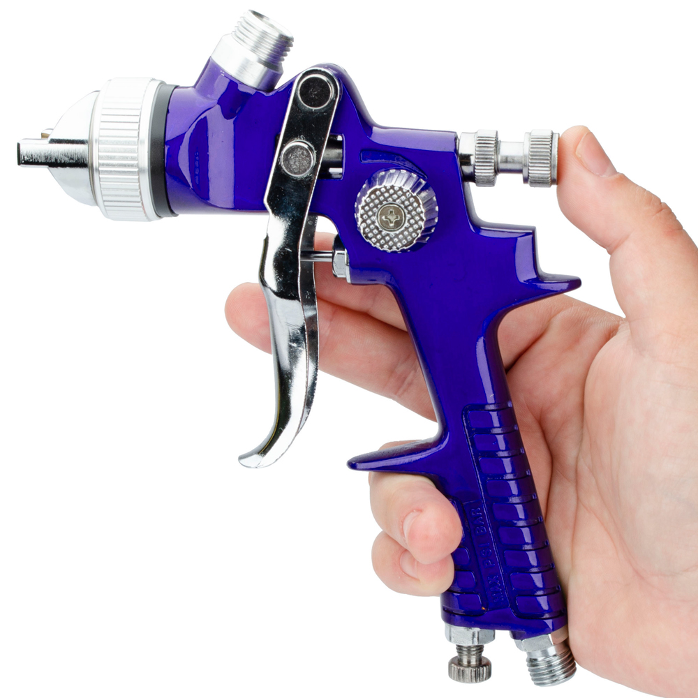 Pistola de Pintura AS-881-R por Gravidade 1.4mm 600ml HVLP com Manometro - Webkits