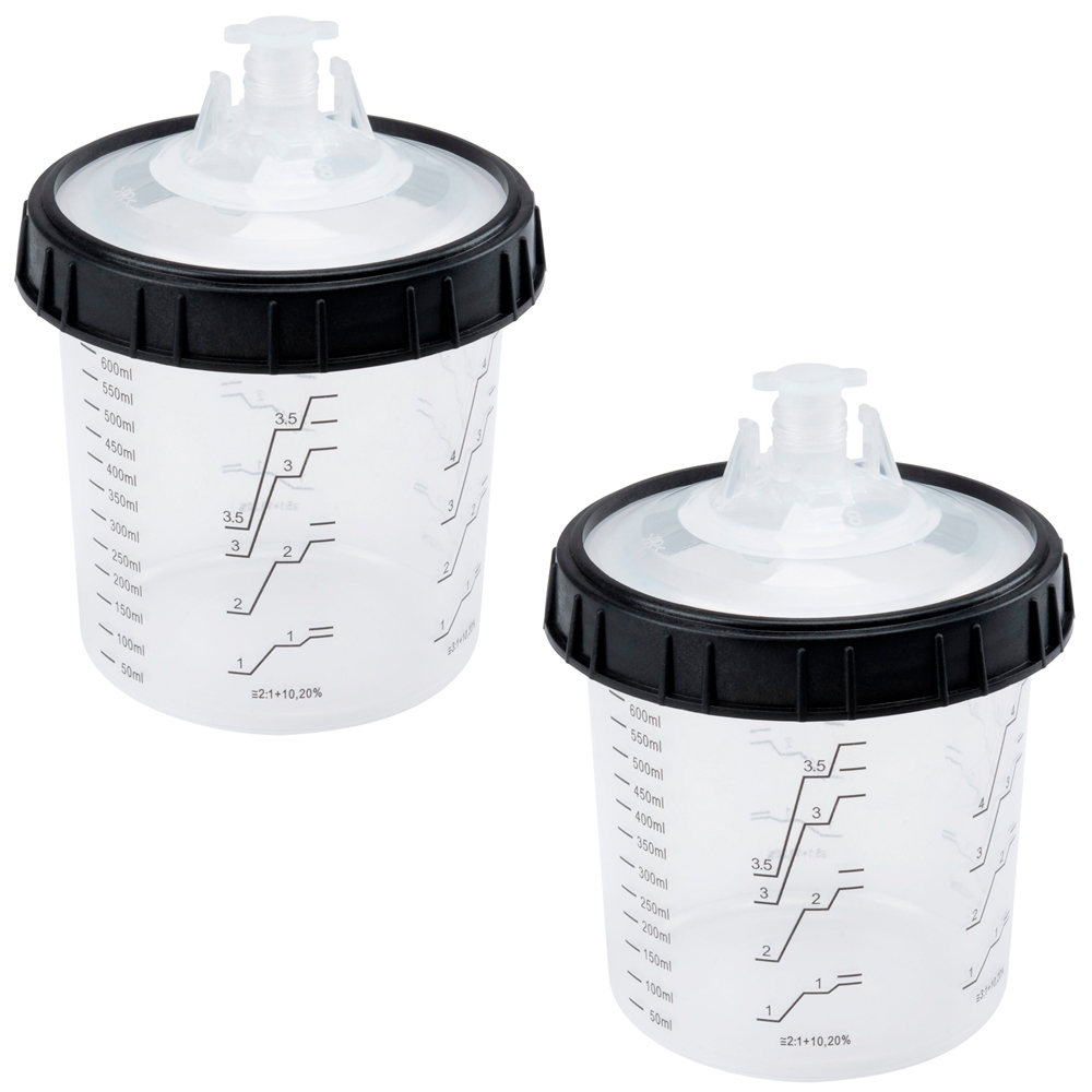 SPW Wimpel - 02 Canecas Completa 600ml - Copo Externo, Refil Camisa, Tampa, Anel - Acessórios