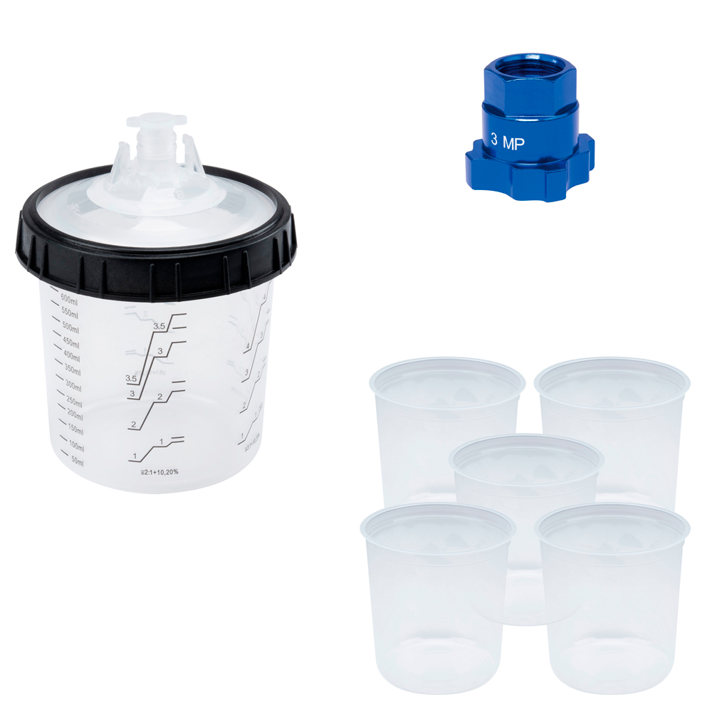 KIT SPW Wimpel - 01 Caneca Completa 01 Adaptador e 05 Refil Camisa Interna - Acessórios