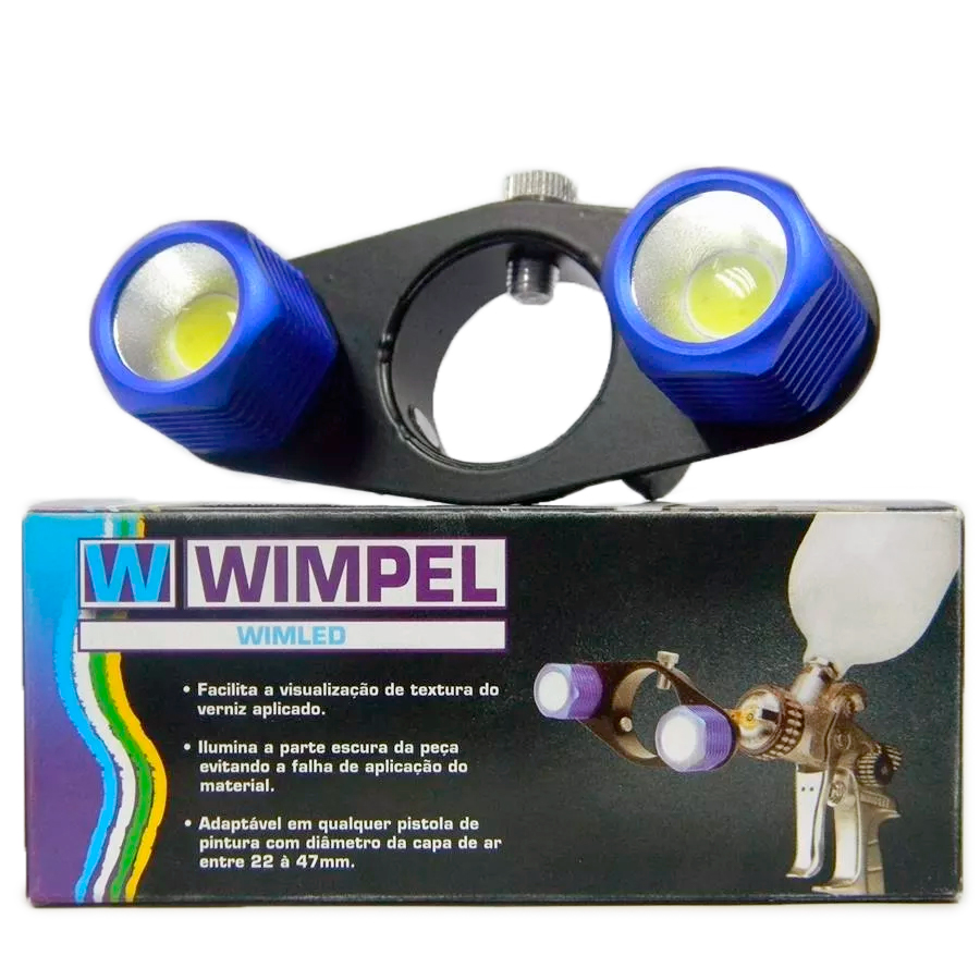 Suporte de Iluminação Wimled 22 Para Pistolas de Pintura Pequenas - 0.5 a 1.2mm - Acessórios